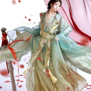 汉服重工刺绣大袖衫男女国风古风