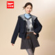 学院风海军领短外套女时尚 IEF 爱依服2025年秋冬新款 设计保暖上衣