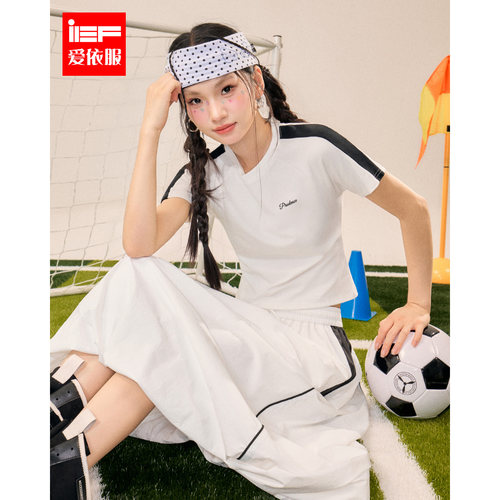 IEF/爱依服2026夏季新款美式复古休闲运动套装宽松潮酷设计感日常
