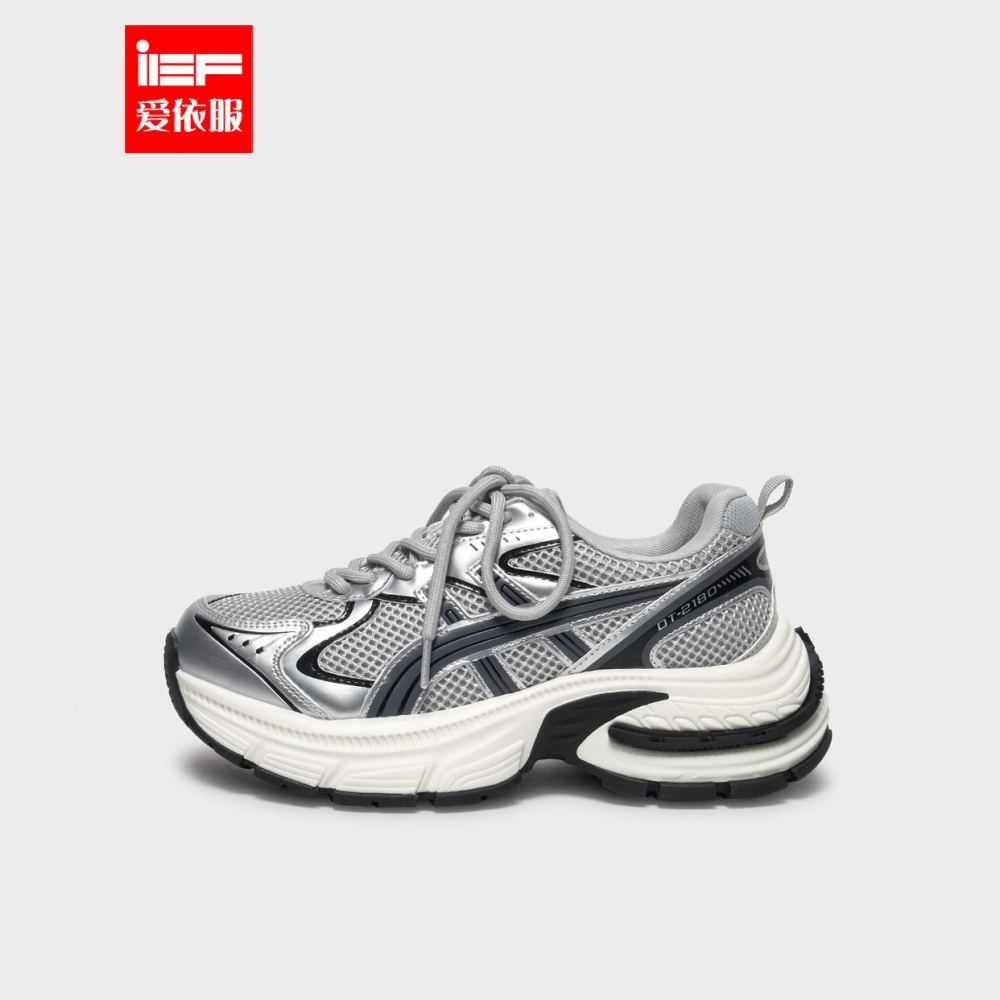 IEF/爱依服时尚女鞋2025新款韩版流行爆款时尚休闲百搭运动鞋