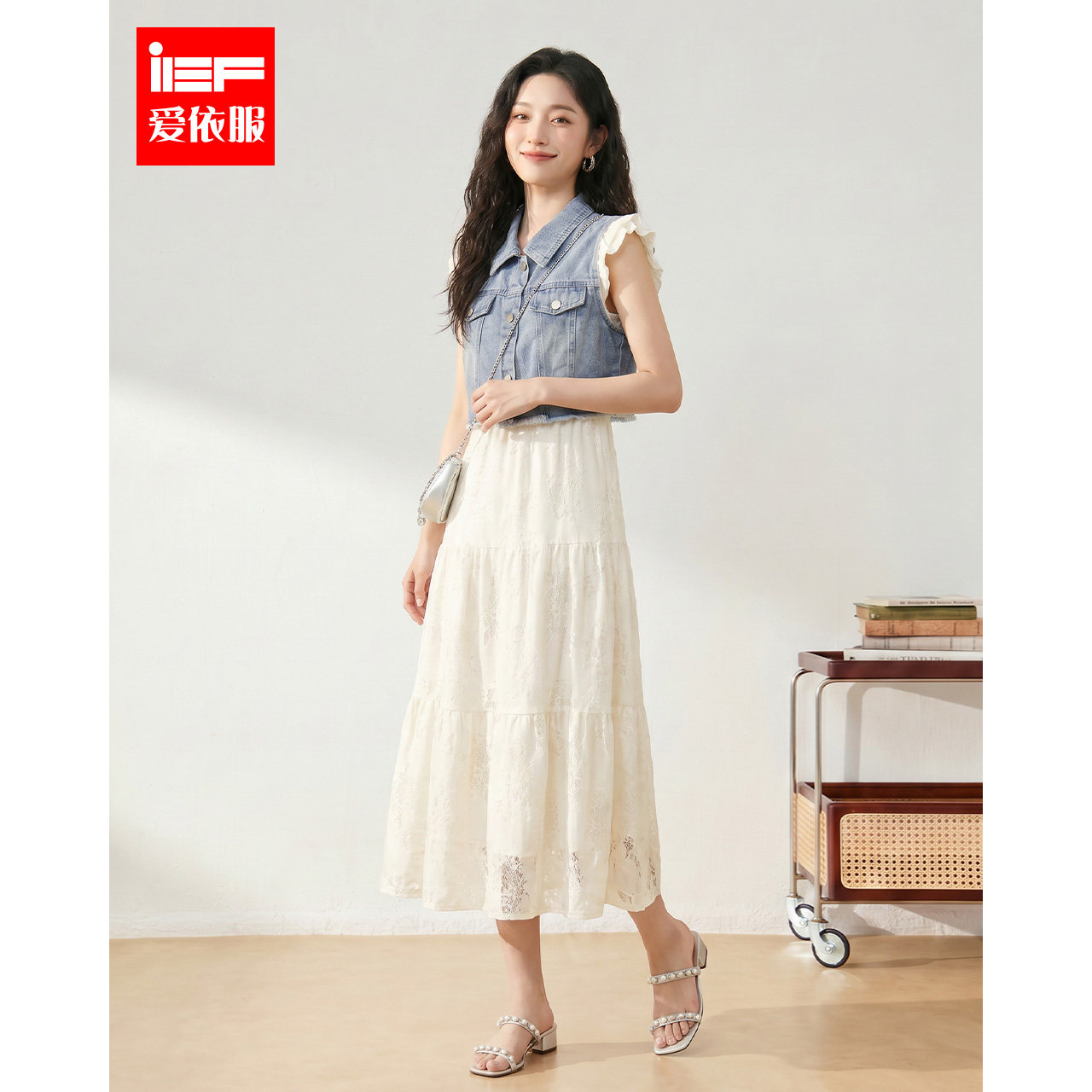 IEF/爱依服2026夏季新款韩系时尚休闲文艺小女人气质里外套长裙