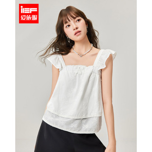 甜美温柔小女人气质减龄百搭背心 IEF 爱依服上衣2025夏季 新款 韩版