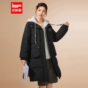 IEF/爱依服2025冬季新款韩版时尚休闲通勤百搭保暖羽绒中长外套