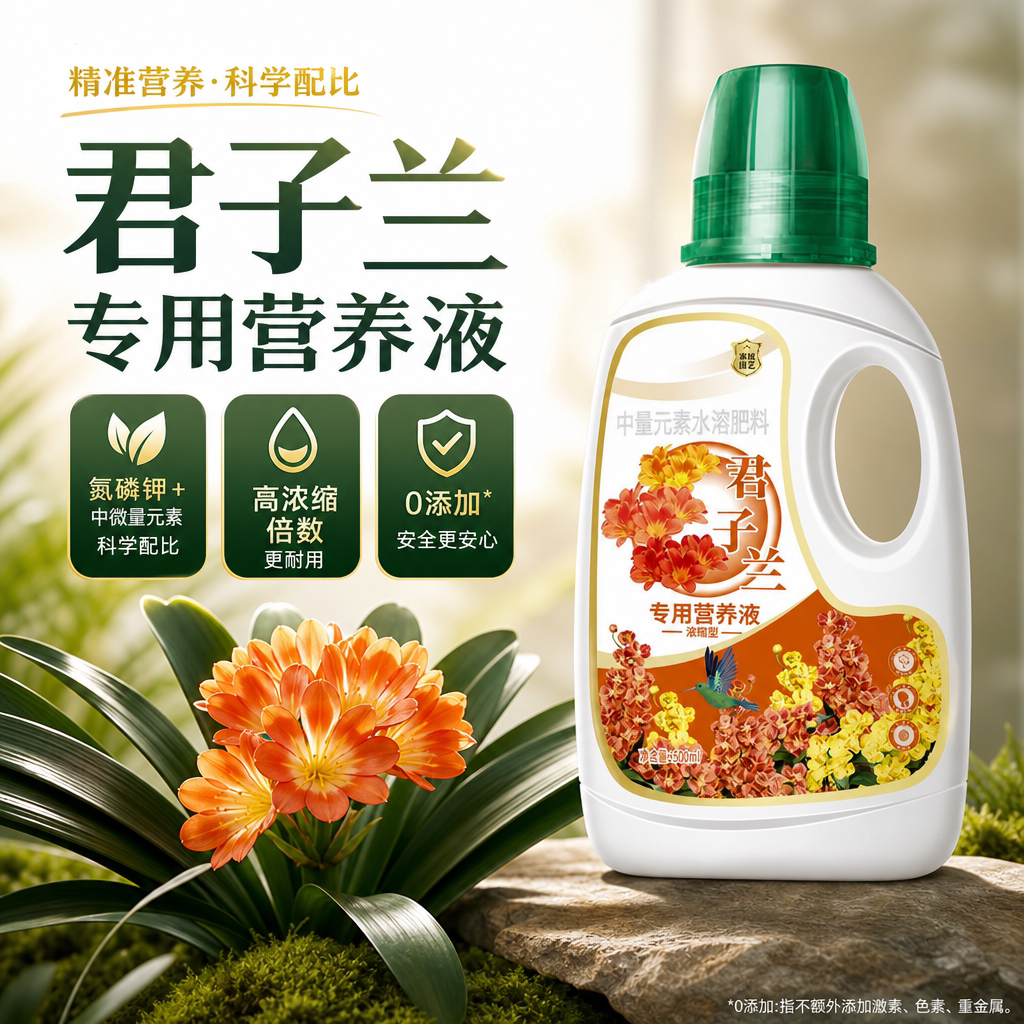 君子兰营养液肥料花肥开花素促箭专用肥治不开花拔箭催花有机肥