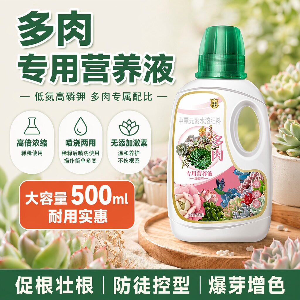 养多肉营养液肥料专用肥营养素肉多多生根肉肉植物花肥增色液体肥