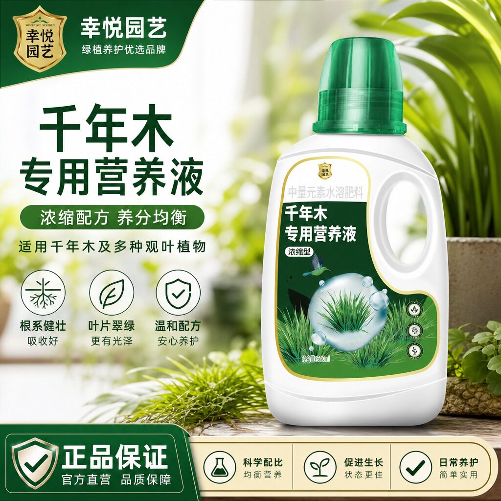 千年木营养液花肥马尾铁七彩铁千年木专用肥料水溶液体肥有机肥