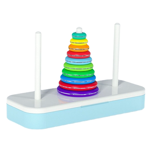 奇艺彩虹汉诺塔小学生比赛专用10十层8八层6六儿童汉罗塔益智玩具