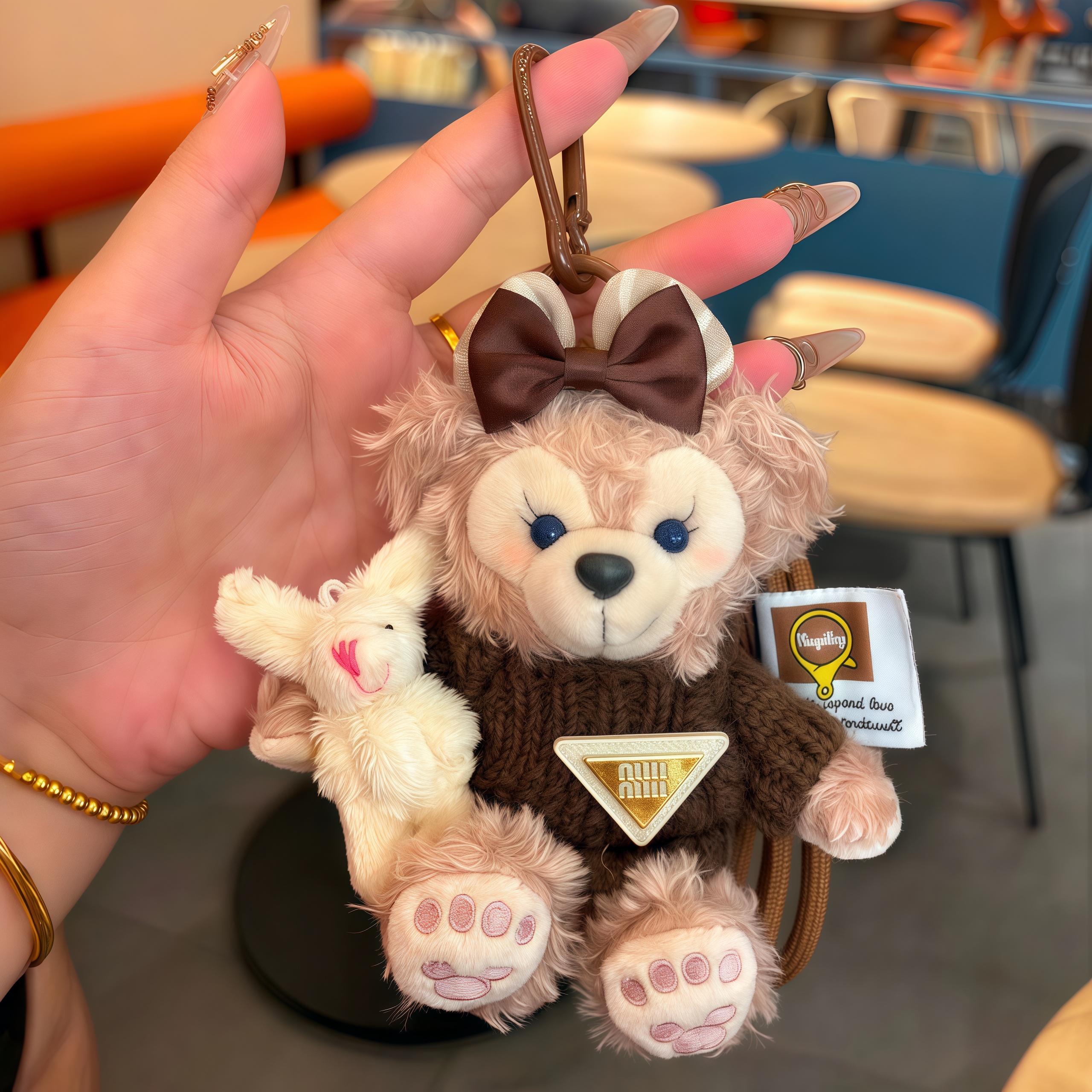 雪莉玫包包挂件毛绒公仔玩偶挂饰