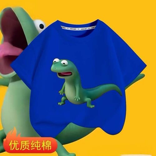 河狸变身计划电影周边Hoppers可爱动画短袖男女儿童学生纯棉T恤