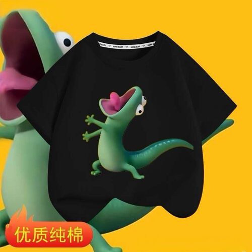 河狸变身计划电影周边Hoppers可爱动画男女T恤衫短袖纯棉夏季半袖