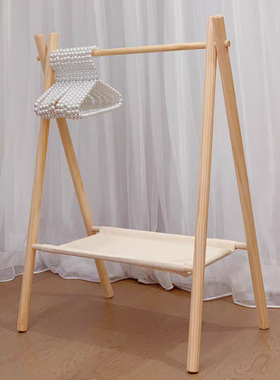 迷你猫狗衣服挂狗狗衣柜展示衣挂宠物衣架落地式衣撑儿童小号可爱