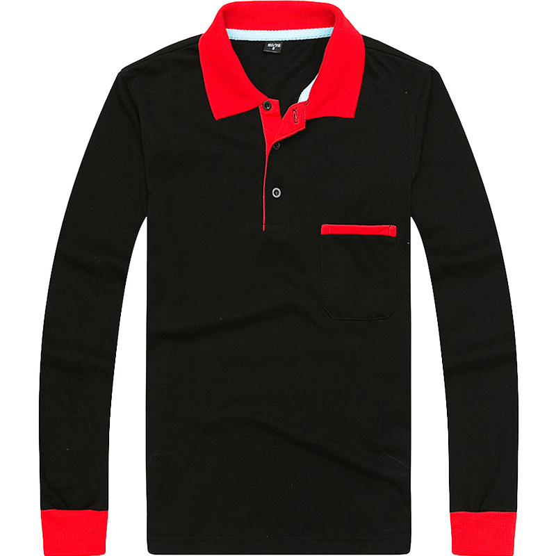 定制长袖t恤服务员工作服印l字logo餐厅奶茶店火锅餐饮男女广告衫