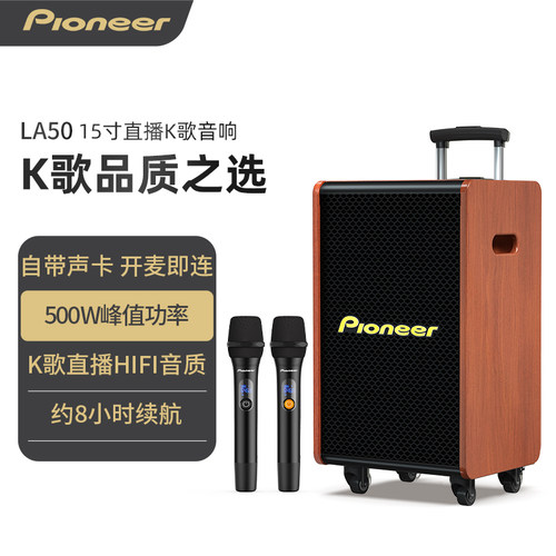 先锋户外音箱拉杆音响大功率