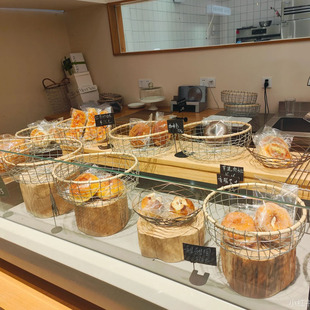 北欧风日式面包篮圆形铁艺铁丝收纳筐零食糕点下午茶盘烘焙展示篮