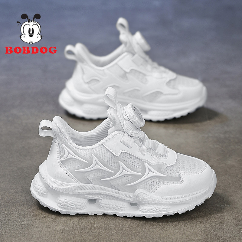 巴布豆儿童小白鞋夏款2025