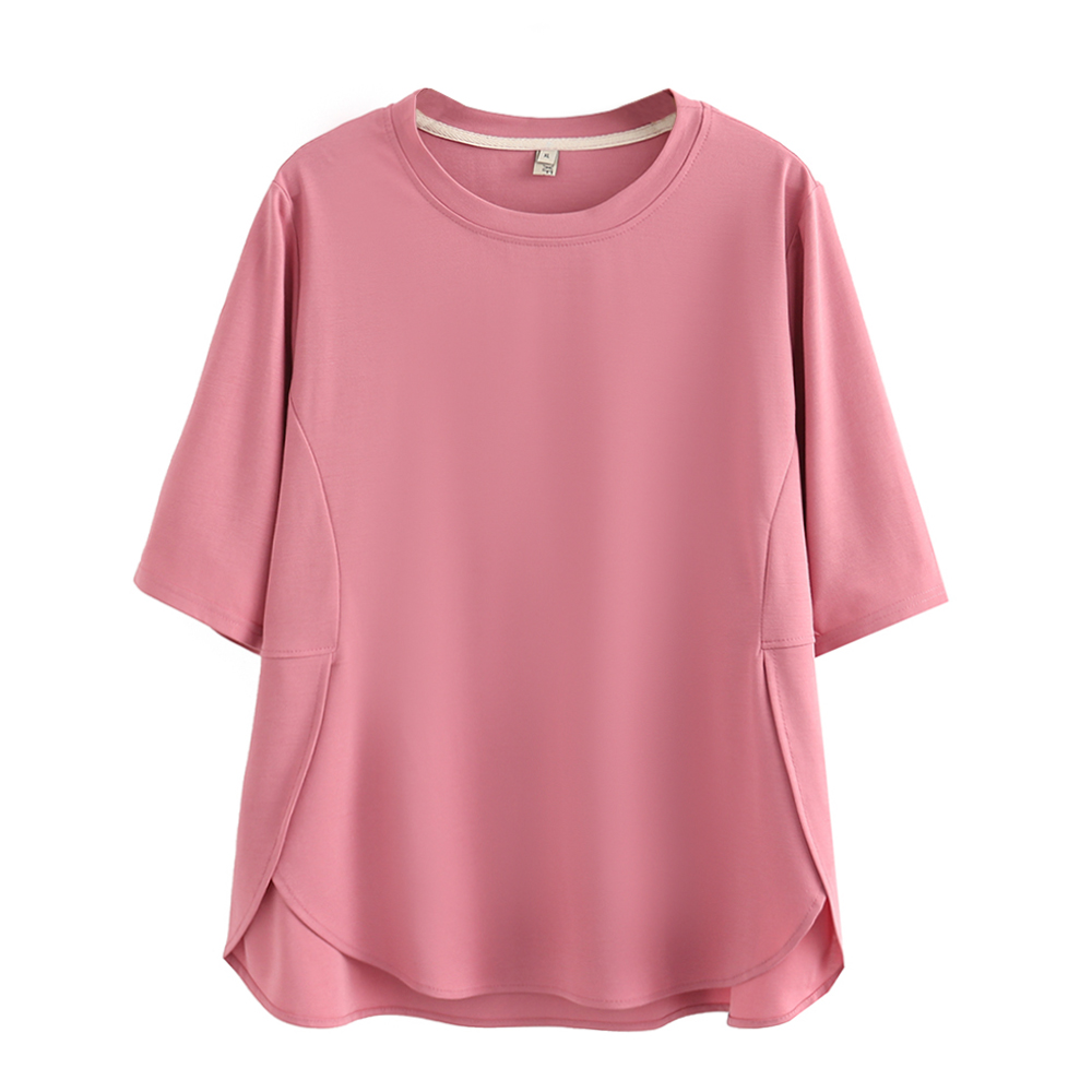 半袖t恤洋气遮肚子显瘦大码夏款