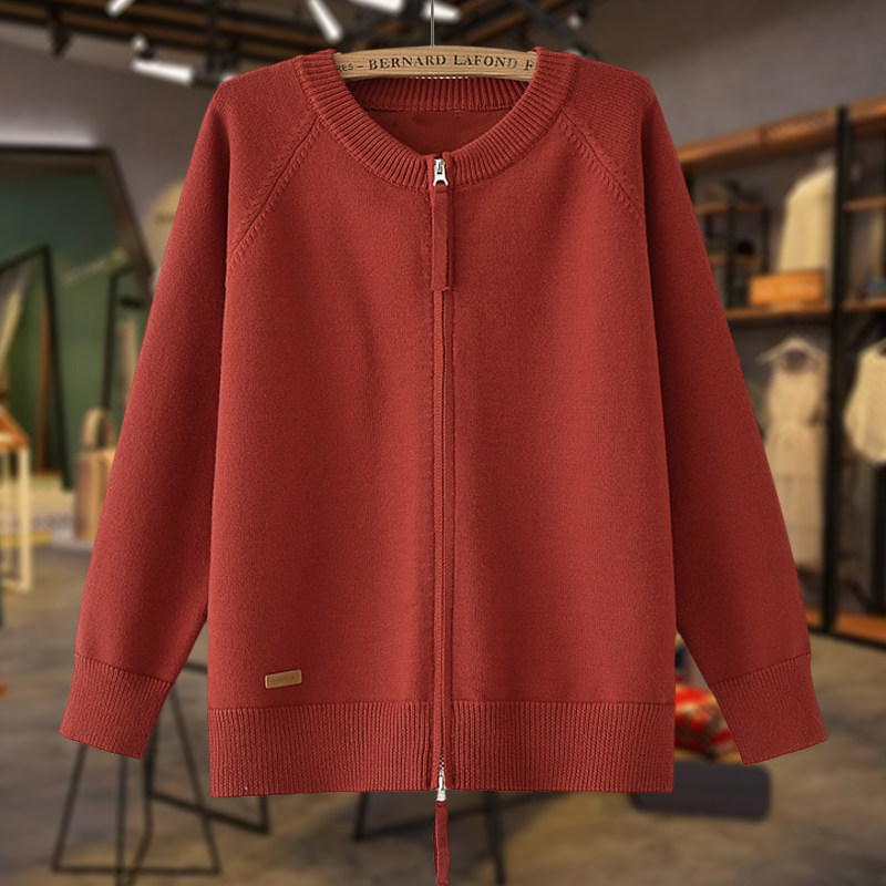 特大码女装春装拉链针织开衫女长袖胖mm插肩袖内搭显瘦遮肉毛衣,女装/女士精品,大码内搭,淘宝优惠券,粉丝福利购,淘宝优惠卷