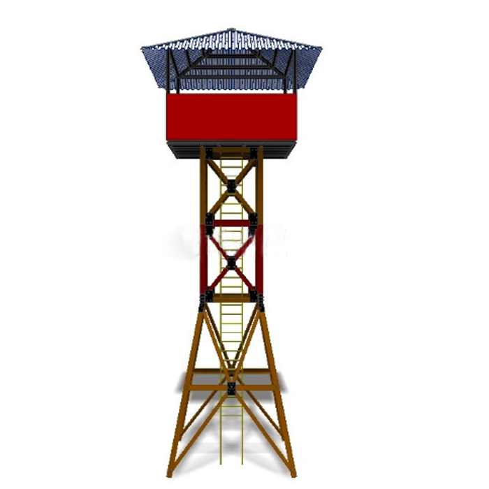 军事瞭望塔设计模型图纸01200723