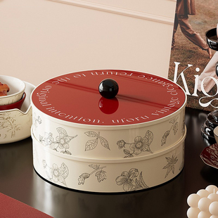 日本高端蜜饯果盘干果盘摆放客厅家用过年零食收纳糖果瓜子坚果盒