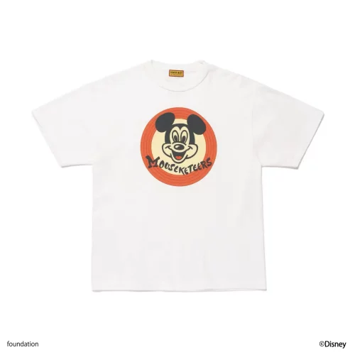 现货HUMAN MADE MICKEY MOUSE CLUB TEE 26SS米奇竹节棉短袖T恤