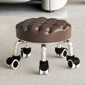 美甲美缝凳小板凳凳子万向轮小凳子家用滑轮矮凳椅子儿童学步矮凳