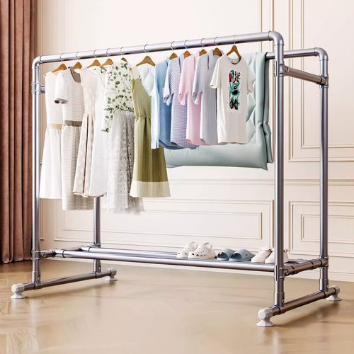 加粗加厚钢管晾衣架落地服装店