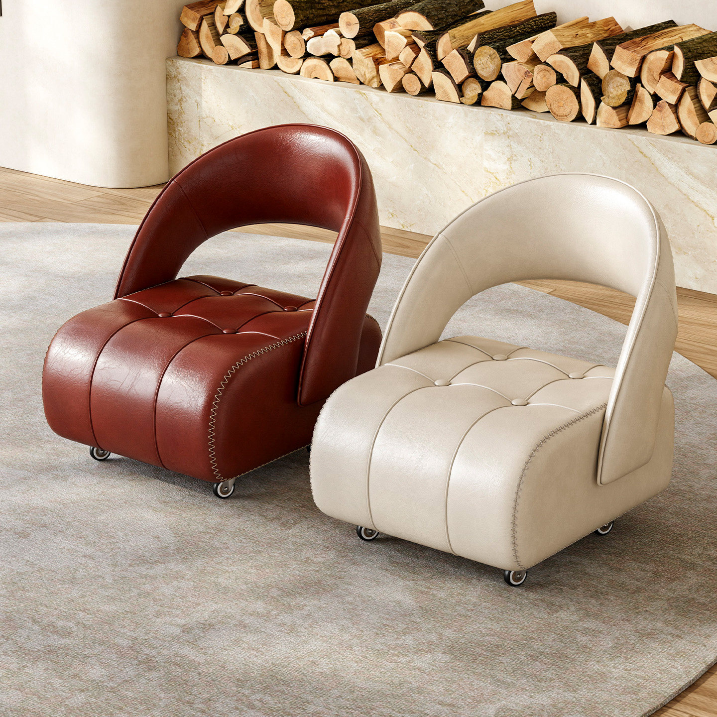 家用移动凳子客厅板凳滑轮矮凳换鞋凳门口坐凳溜溜椅万向轮小椅子,住宅家具,万向轮凳,淘宝优惠券,粉丝福利购,淘宝优惠卷