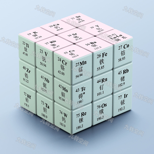 化学元素周期表益智魔方玩具初中生高中学生创意三阶魔方数学礼物