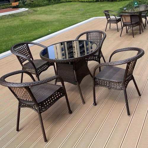 藤椅三件套阳台茶桌椅组合凉亭户外桌椅庭院阳台休闲椅子室外桌椅