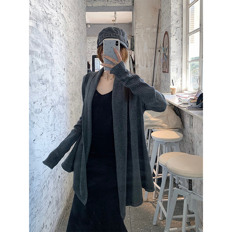 女秋季加厚外套针织开衫新款百搭