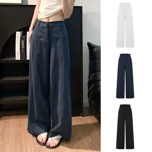 女夏季 直筒棉麻裤 薄款 裤 子 休闲西装 MosesQueen魔西女王亚麻阔腿裤