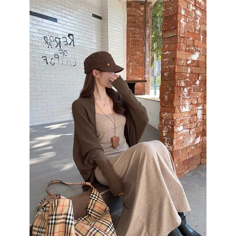 MosesQueen魔西女王法式甜辣风宽松慵懒气质轻熟毛衣外套