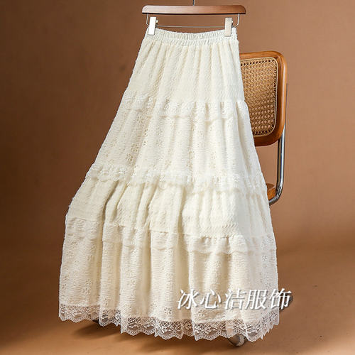 高货！爆款法式蕾丝蛋糕裙半身裙