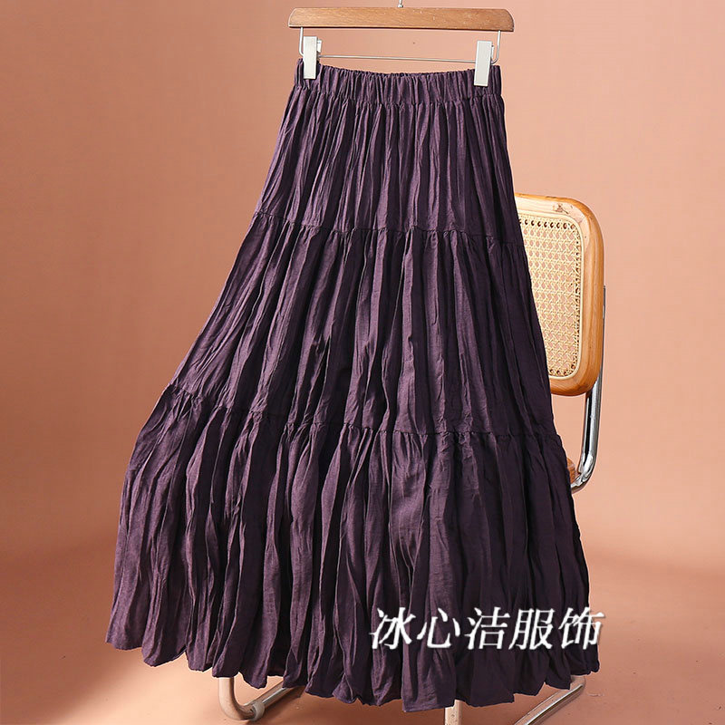 爆款！巨好看的！显瘦褶皱半身裙