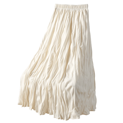 爆火必入显瘦！新品褶皱半身裙