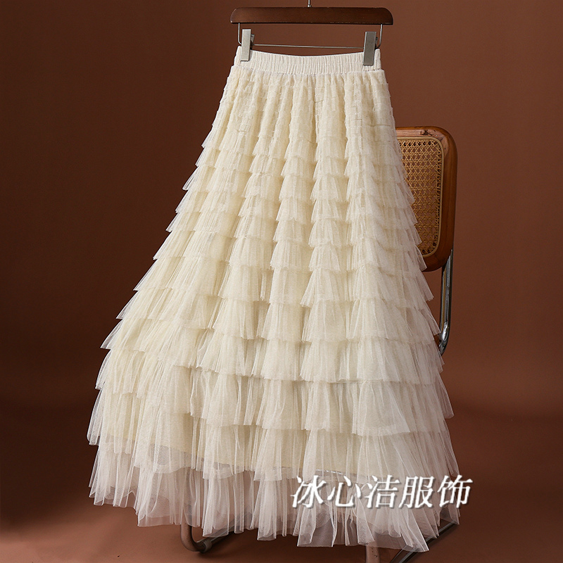 超仙层层网纱裙蛋糕裙半身裙