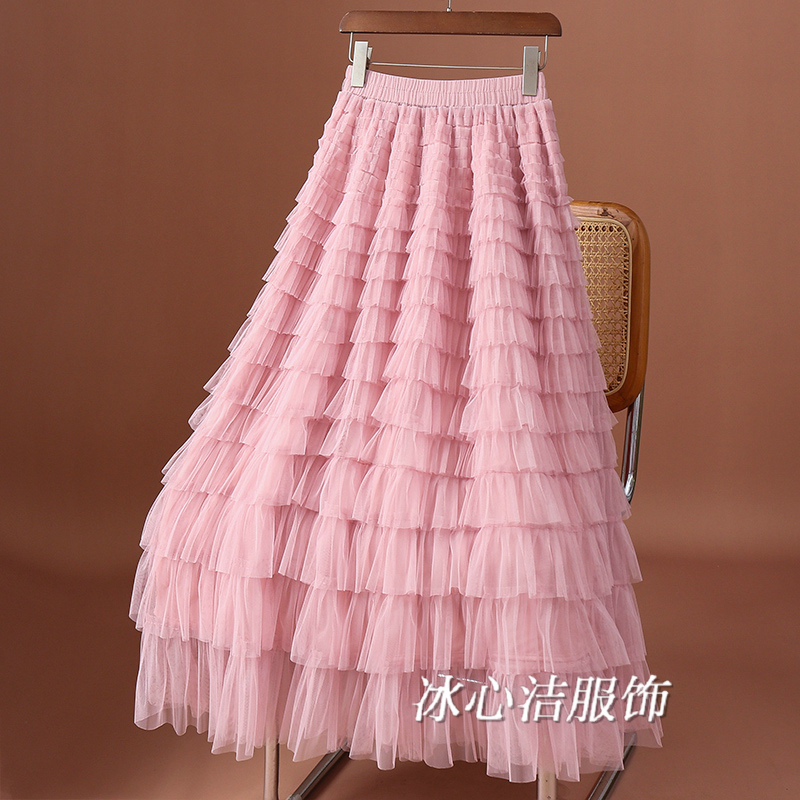 超仙层层网纱裙蛋糕裙半身裙