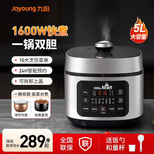 九阳1600W大火力电压力锅