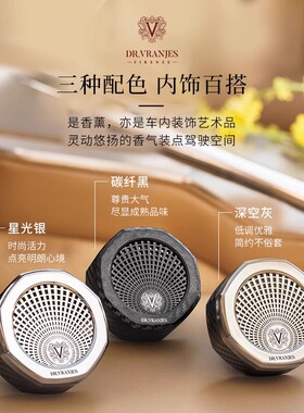意大利Dr.Vranjes车载香薰汽车出风口摆件扩香器车载香水持久留香