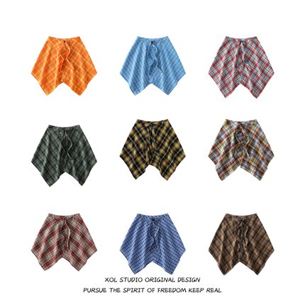 XOL 美式hiphop嘻哈街舞配饰屁帘叠穿神器遮胯宽松一片式绑带内搭