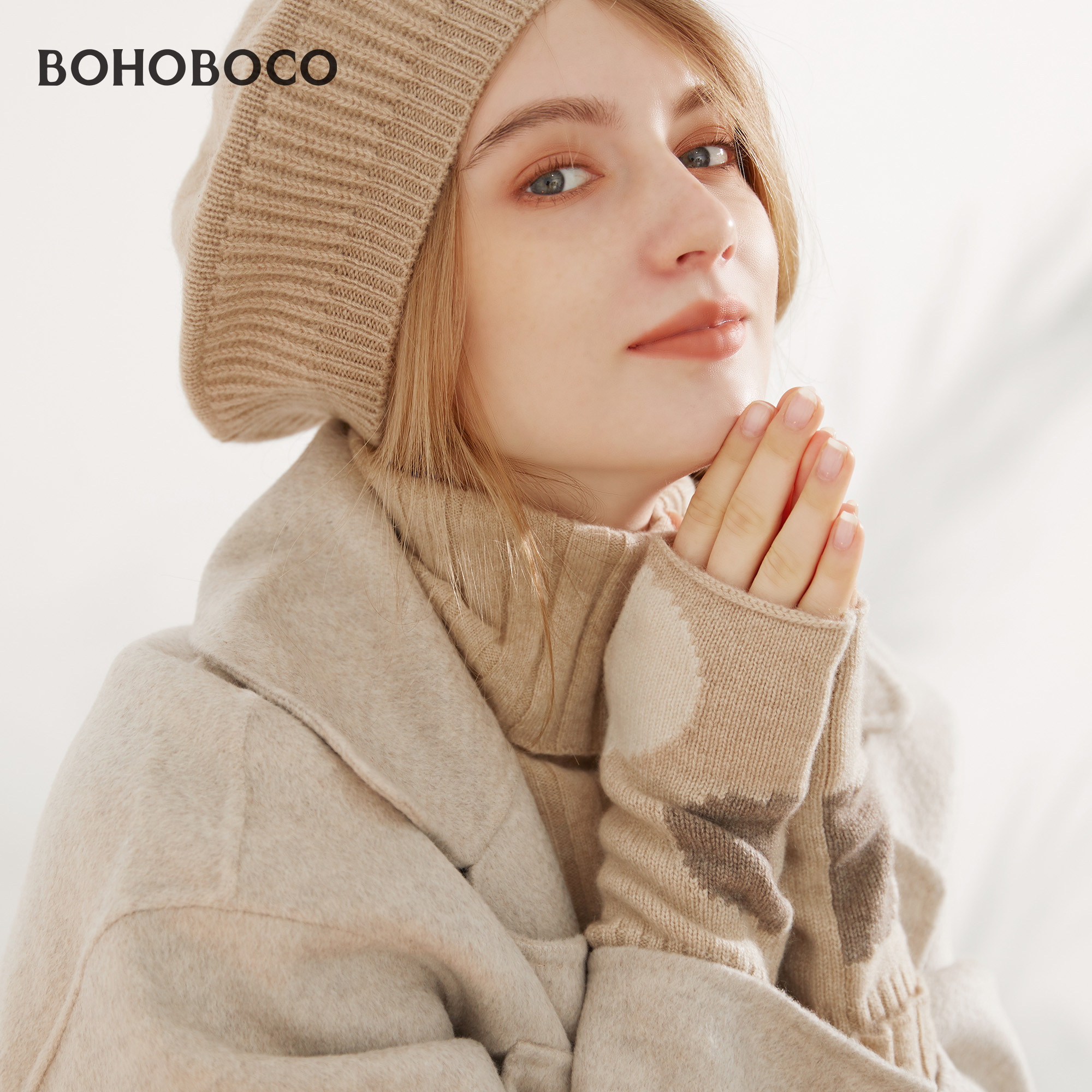 100%羊绒半指手套送礼盒可爱方便