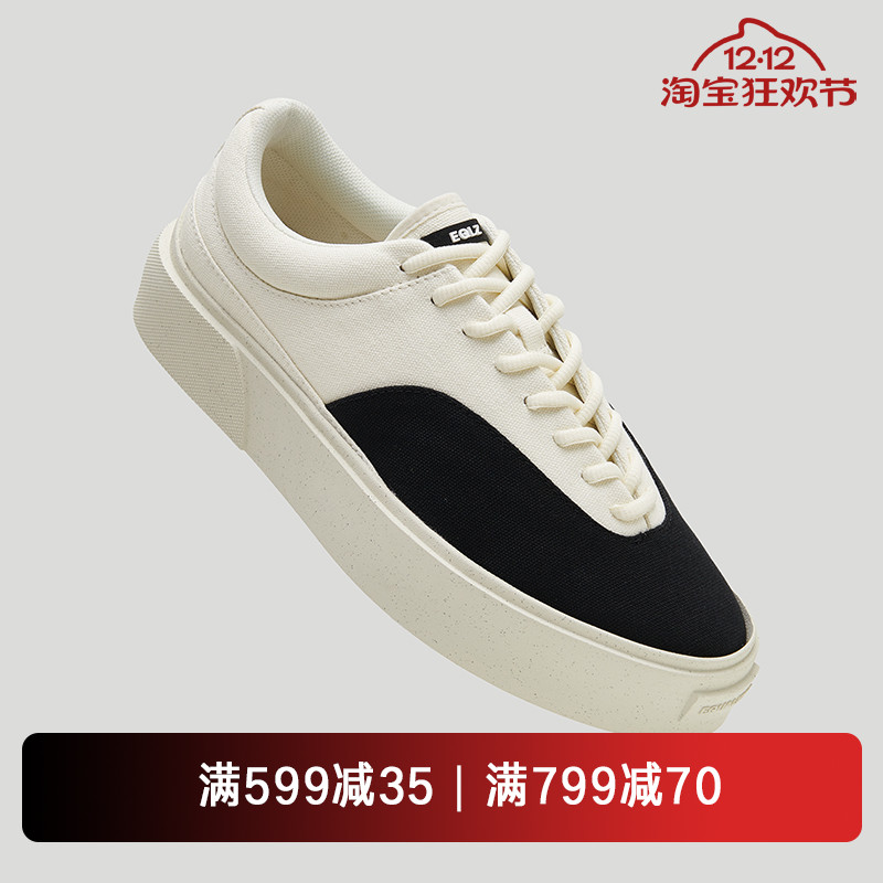 EQLZ官方FAULT22低帮板鞋男美式休闲运动舒适透气帆布鞋无中生有
