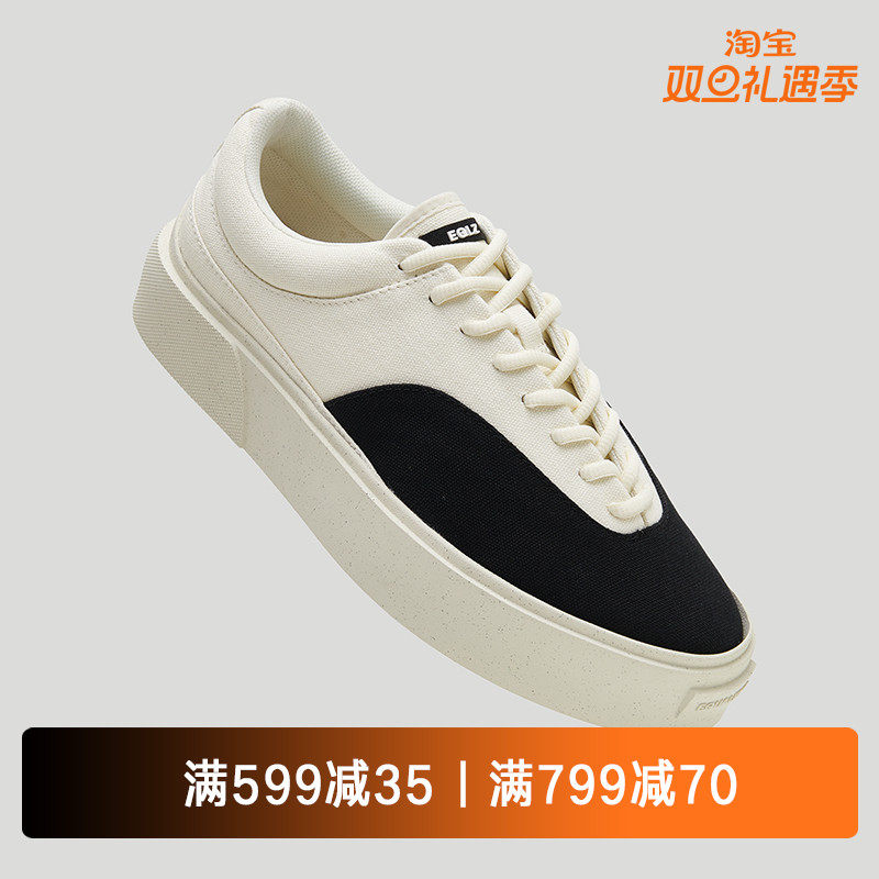 EQLZ官方FAULT22低帮板鞋男美式休闲运动舒适透气帆布鞋无中生有