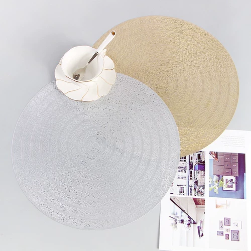 Американский подставка для столовых приборов 38 см, простой декоративный коврик в роскошном стиле в скандинавском стиле, коврик для обеденного стола, коврик для гостиничного дома, противоожоговая теплоизоляция, противоскользящий коврик для подноса