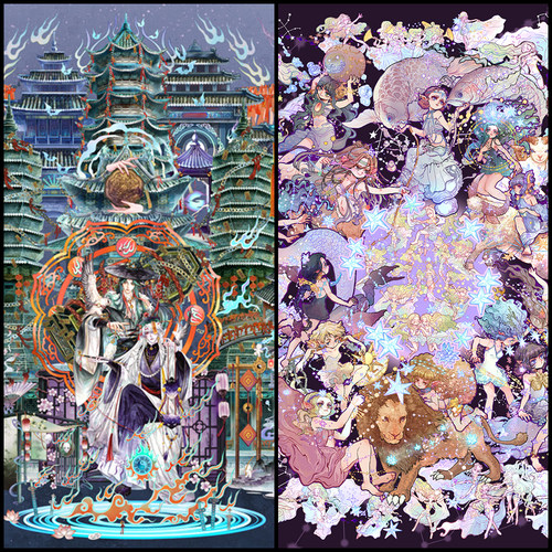 沐瑶 · 李富贵贝壳光斩邪歌 星座神话 造景贴纸微缩场景贴画17.0