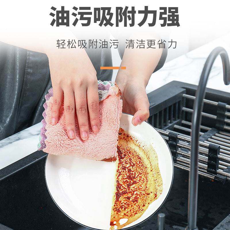 官方旗舰店【豆妈专属】洗碗布双面珊瑚绒抹布吸水厚擦桌清洁厨房使用感如何?