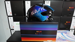 现货L码KASK UTOPIA乌托邦公路车气动头盔PAUL SMITH联名彩虹限量