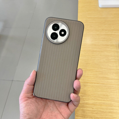 适用红米k80至尊版手机壳k70pro新款超薄瓦楞纹磨砂PP硬壳全包redmik70至尊版简约k80男女por透明外壳高级感