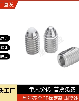 不锈钢加长型轻载型球头柱塞BSML3/4/5/6/8/10/12 BMSL