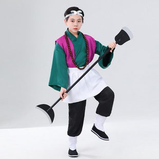 儿童沙僧表演出服西游记服装佛珠月牙铲鞋袜沙师弟全套装备沙和尚